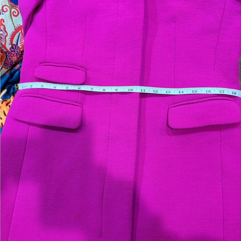 J. Crew Symphony Coat in Double Cloth Vibrant Fuschia Size 10 π - Picture 15 of 17